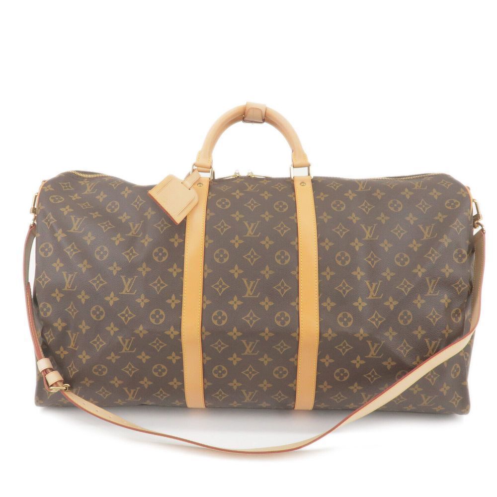 Authentic Louis Vuitton Monogram Keep All Bandouliere 60 Bag M41412